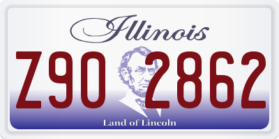 IL license plate Z902862