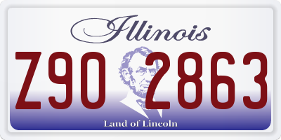 IL license plate Z902863