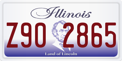 IL license plate Z902865