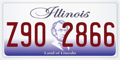 IL license plate Z902866