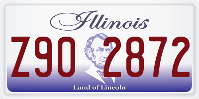 IL license plate Z902872