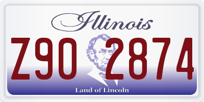 IL license plate Z902874