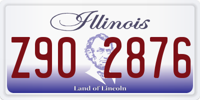 IL license plate Z902876