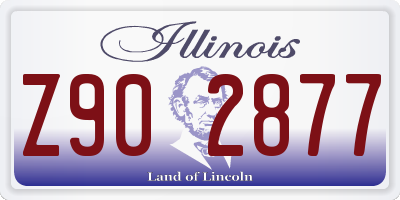 IL license plate Z902877