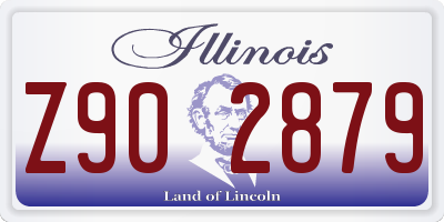 IL license plate Z902879
