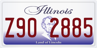 IL license plate Z902885