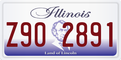 IL license plate Z902891