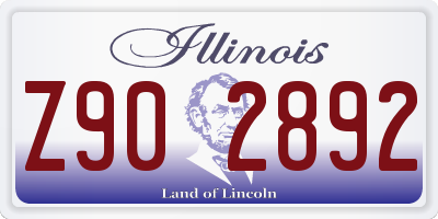 IL license plate Z902892