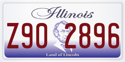 IL license plate Z902896