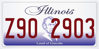 IL license plate Z902903