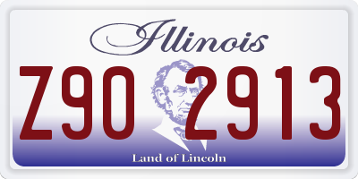 IL license plate Z902913