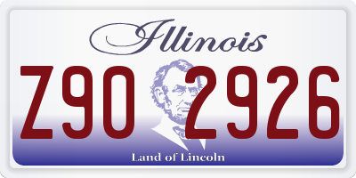 IL license plate Z902926