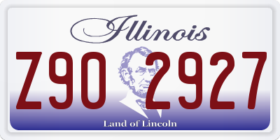 IL license plate Z902927