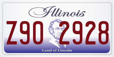 IL license plate Z902928