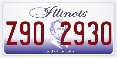 IL license plate Z902930