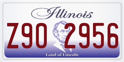 IL license plate Z902956