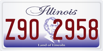 IL license plate Z902958
