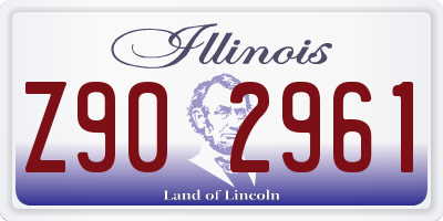 IL license plate Z902961