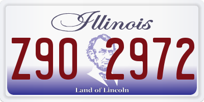 IL license plate Z902972