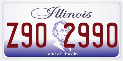 IL license plate Z902990