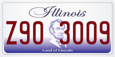 IL license plate Z903009