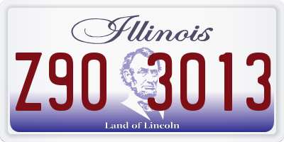 IL license plate Z903013