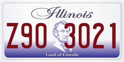 IL license plate Z903021