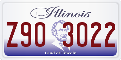 IL license plate Z903022