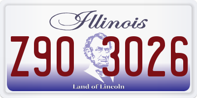 IL license plate Z903026