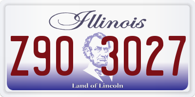 IL license plate Z903027