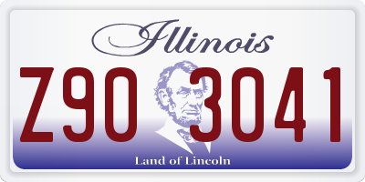 IL license plate Z903041