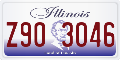 IL license plate Z903046