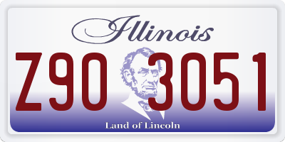 IL license plate Z903051