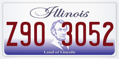 IL license plate Z903052