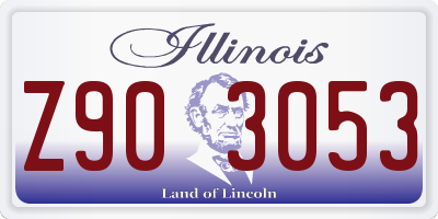 IL license plate Z903053