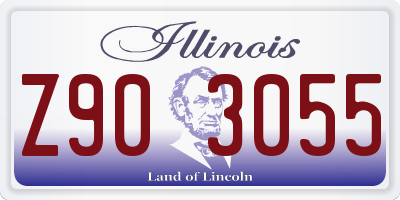 IL license plate Z903055
