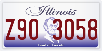 IL license plate Z903058