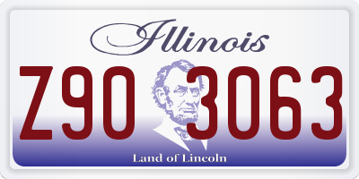 IL license plate Z903063