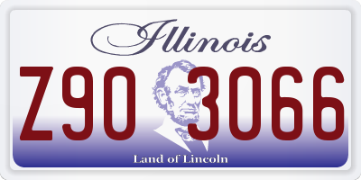 IL license plate Z903066