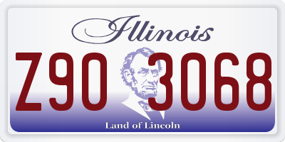 IL license plate Z903068