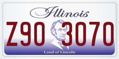 IL license plate Z903070