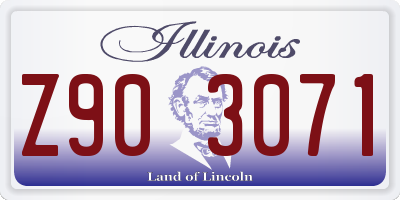 IL license plate Z903071