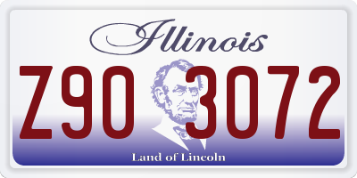 IL license plate Z903072