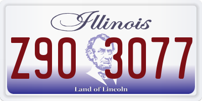 IL license plate Z903077