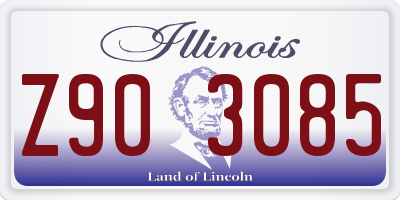 IL license plate Z903085