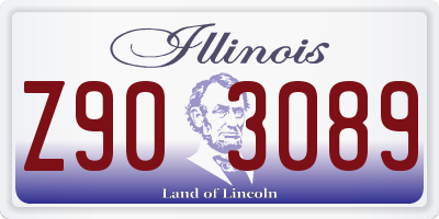IL license plate Z903089