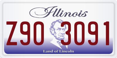 IL license plate Z903091