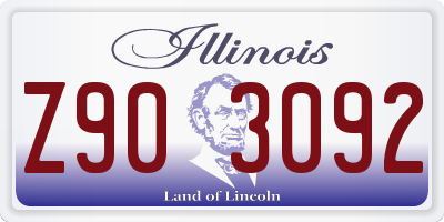 IL license plate Z903092
