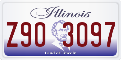 IL license plate Z903097