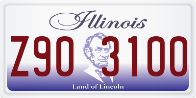 IL license plate Z903100